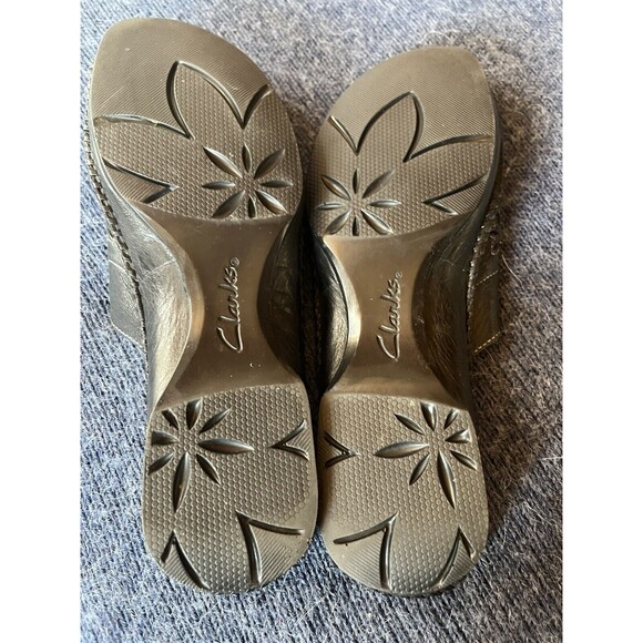 Clarks Black Sandals Comfortable Stylish Design - Picture 8 of 10